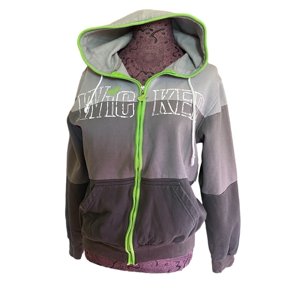 Green For Good Wicked Sz M Full Zipper Hoodie Sweater